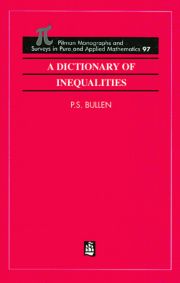 A Dictionary of Inequalities