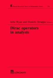 Dirac Operators in Analysis