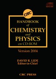 CRC Handbook of Chemistry and Physics on CD-ROM Version 2004