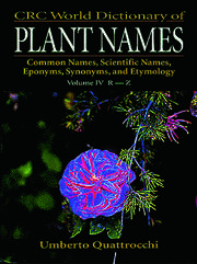 CRC World Dictionary of Plant Names