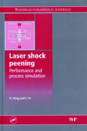 Laser shock peening Performance and process simulation