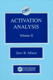 Activation Analysis, Volume II