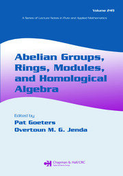 Abelian Groups, Rings, Modules, and Homological Algebra