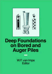 Deep Foundations on Bored and Auger Piles - BAP III