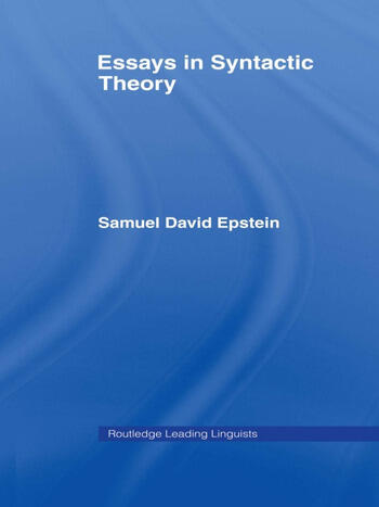 Syntactic theory